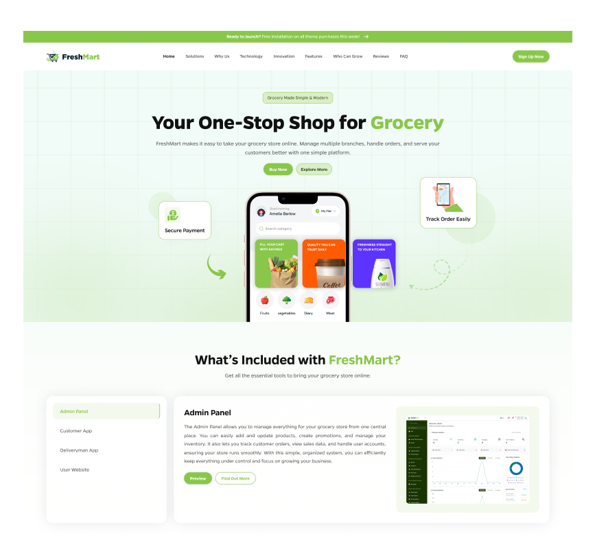 FreshMart – Smart Grocery Delivery Platform