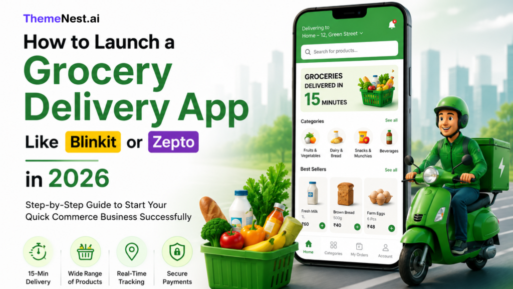 How to Launch a Grocery Delivery App Like Blinkit or Zepto in 2026