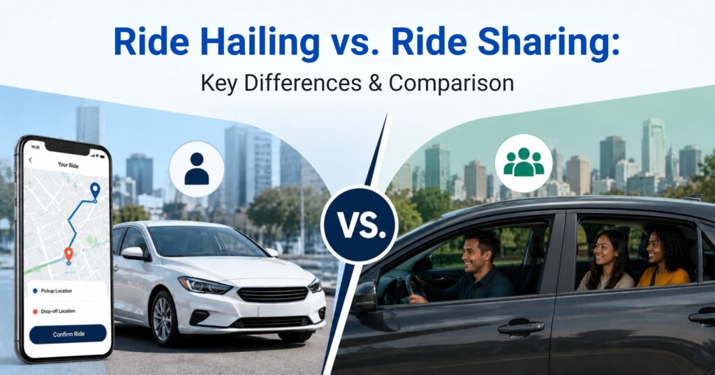 Ride Hailing vs Ride Sharing